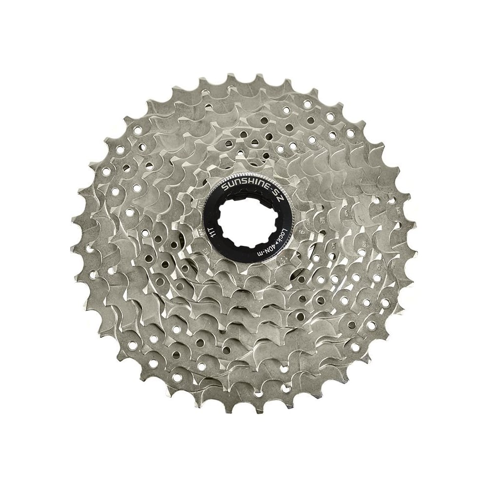 Изображение товара Велосипедная кассета SUNSHINE CS-HR9-42 9 скоростей 11-42 зубья сталь
