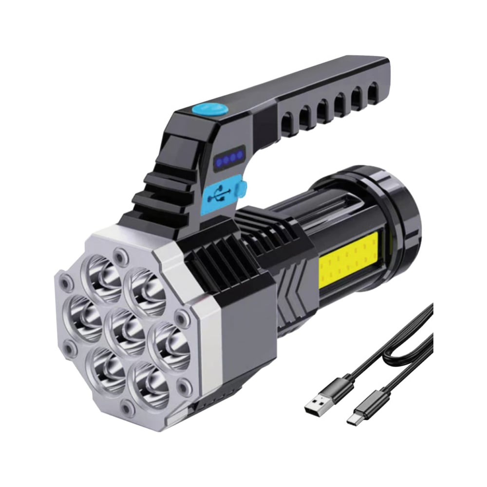 Изображение товара Фонарь Ultraflash LED53404 (аккумулятор 4В, черный, 7LED+COB, 3 Вт, 4 режима, USB, бокс са) 15033