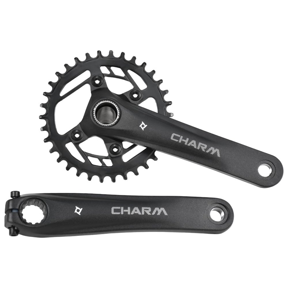 Изображение товара Система PROWHEEL CHARM-FD04S-TTB-34T для велосипеда алюминий сталь 175 мм черная