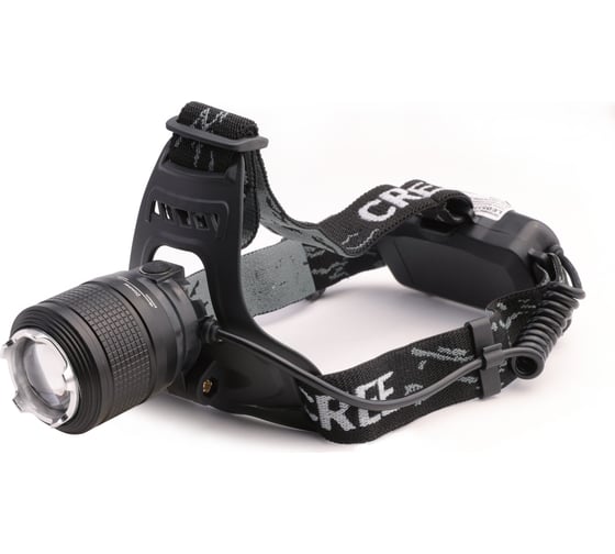 Изображение товара Налобный аккумуляторный фонарь LED5339 (3,7В, черный, LED+синий LED, 5 Вт, фокус, 2 аккумулятора, 4 режима, USB, са) Ultraflash 15041