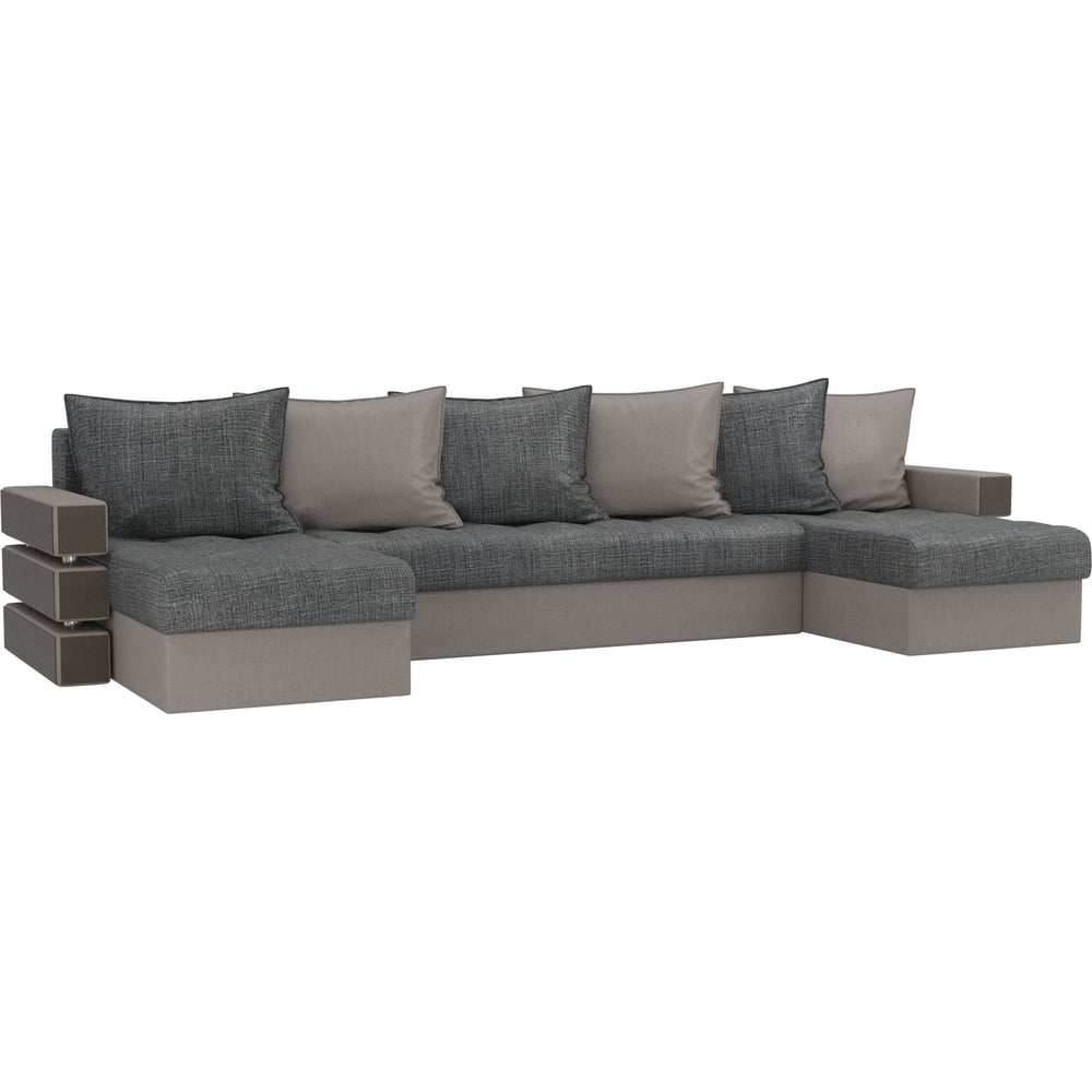 П-образный диван Лига диванов лига диванов п образный модульный диван холидей люкс рогожка серый