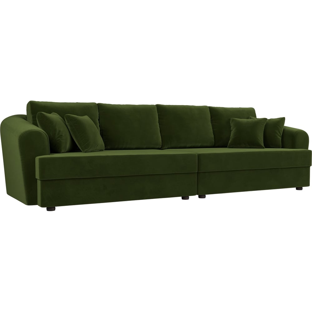 Прямой диван Лига диванов диван еврокнижка артмебель атлант микровельвет зеленый стол с левой стороны