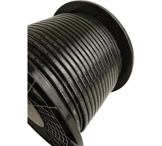 Изображение товара Греющий кабель для кровли и водостока EASTEC GR 30-2 CR саморегулирующийся экранированный 30 Вт/м с УФ-защитой 100 м EASTEC GR 30-2 CR-100м