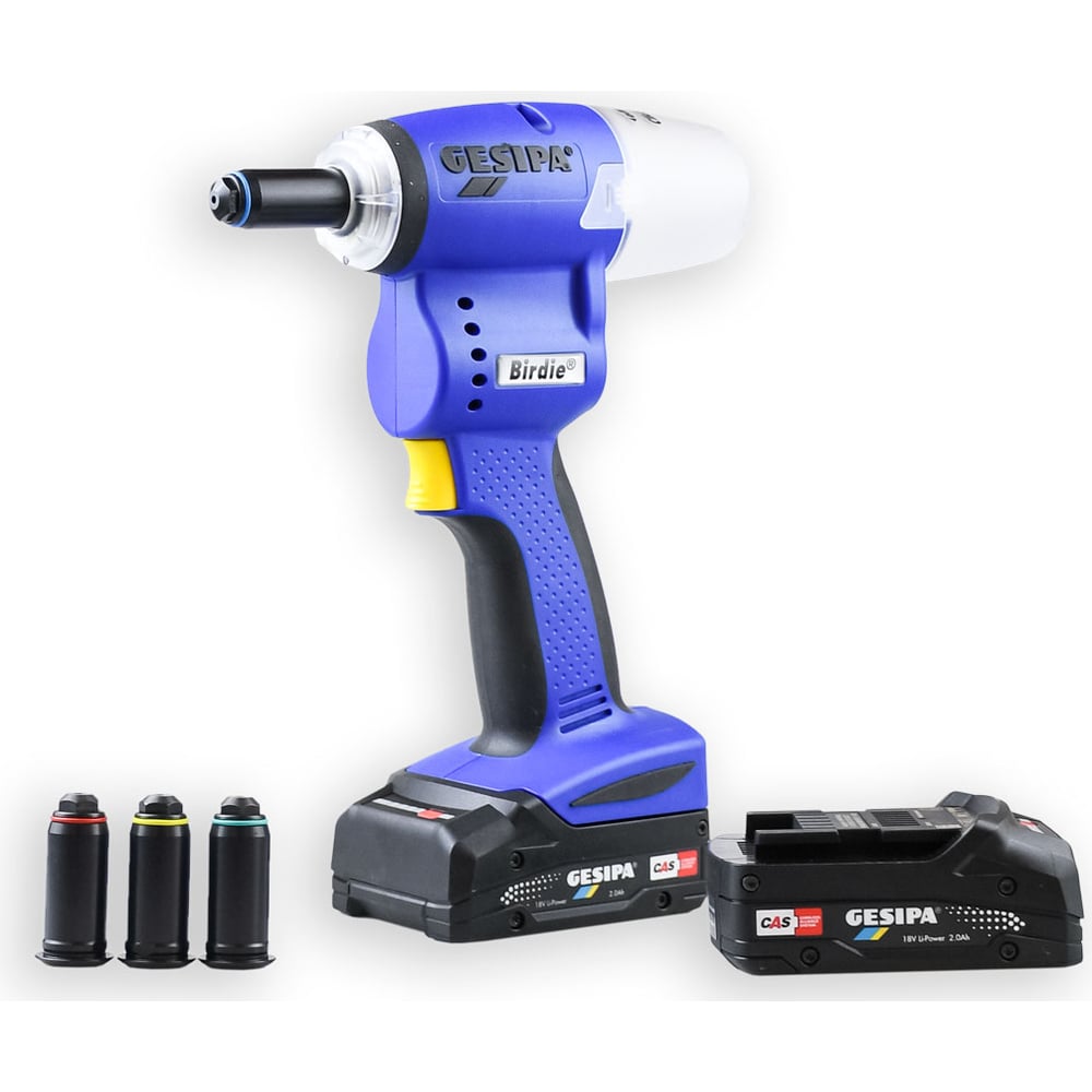 Изображение товара Заклепочник Gesipa birdie, 2 аккумулятора, l-boxx М00021444