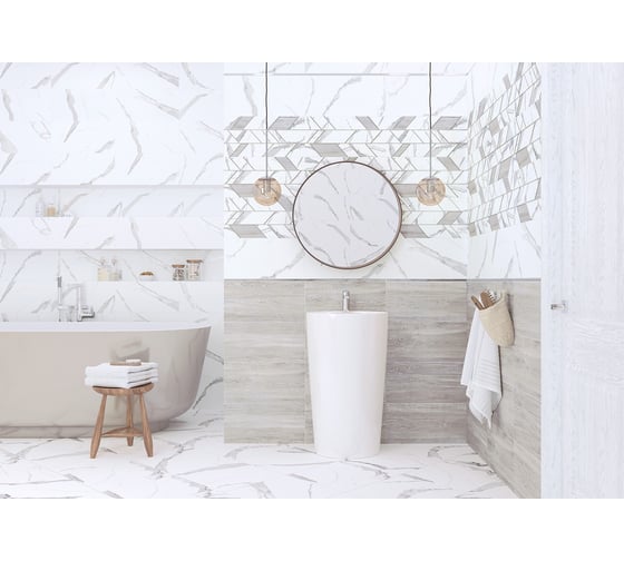 Изображение товара Настенная плитка AltaCera Vertus Blanco 249x500x7,5 мм, 12 шт. WT9VET00