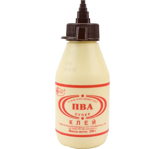Изображение товара Клей ПВА НОВОХИМ Супер Б. 250 г 00-00004010
