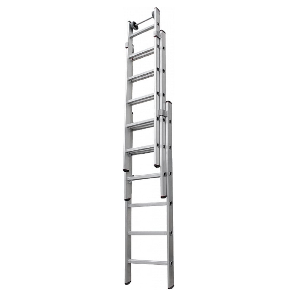 Изображение товара Раздвижная трехсекционная лестница Новая Высота 3x8 5270308