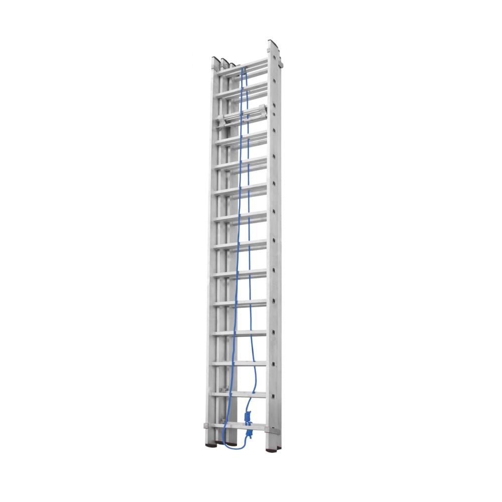 Тросовая трехсекционная лестница Новая Высота алюминиевая трехсекционная профессиональная лестница новая высота