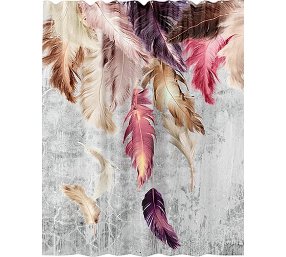 Изображение товара Шторка для ванной WasserKraft Rossel SC-57103