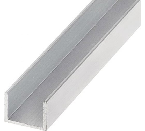 Изображение товара Алюминиевый профиль Valcomp decor с16-3000, цвет анодированное серебро 2202026