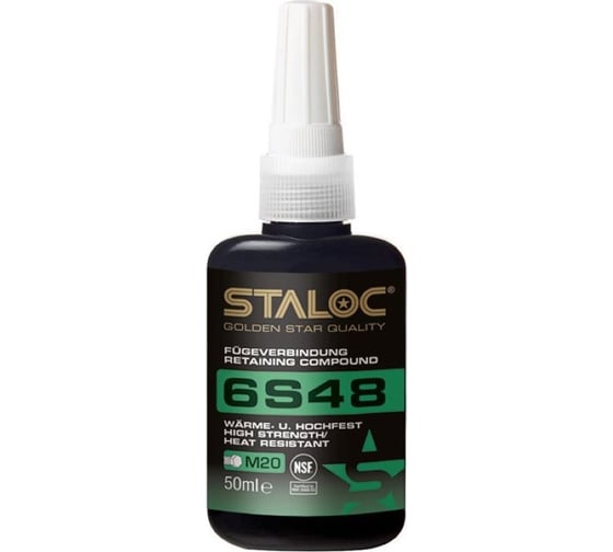 Изображение товара Фиксатор цилиндрических соединений высокой прочности STALOC 6s48, 50 мл 104408973