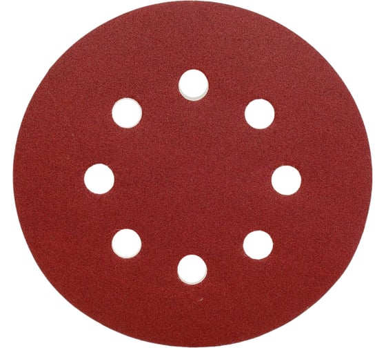 Изображение товара Шлифлист круг 125 мм, Р240 для дерева, 10 штук ВОЛАТ 80010-240