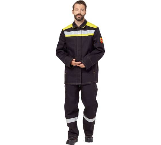 Изображение товара Костюм сварщика Файмер II черный, размер 52-54, рост 182-188 Эксперт Спецодежда 6446000070737