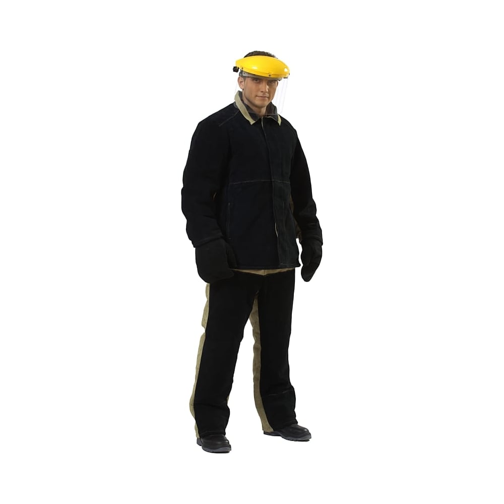 Изображение товара Зимний костюм сварщика со спилком размер 52-54 Оливковый/Черный