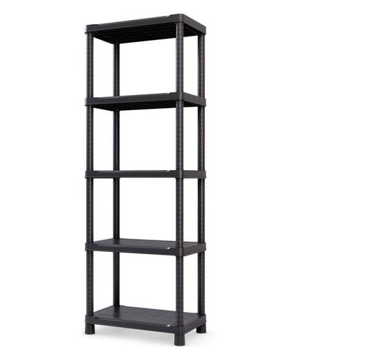 Изображение товара Пластиковый стеллаж ТУБА-ДУБА СБ черный 650.5