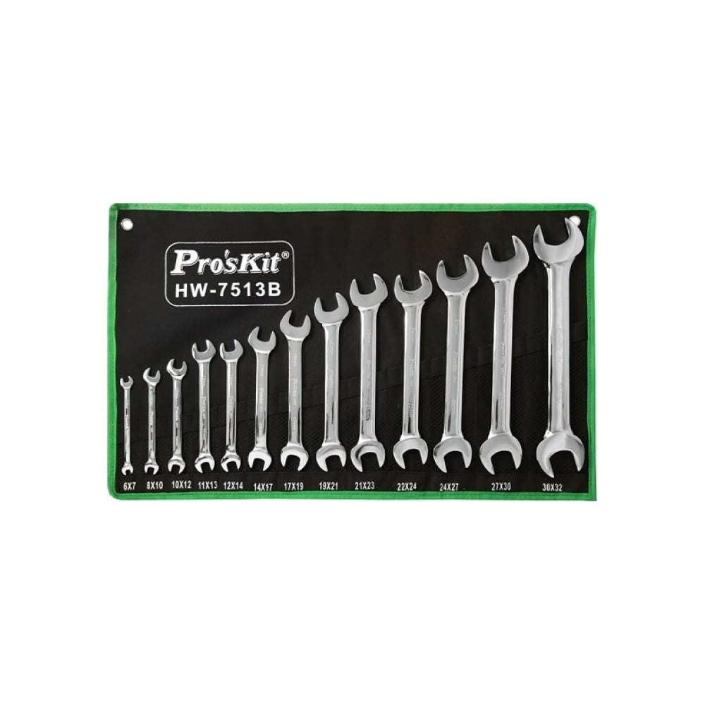 Изображение товара Набор ключей 13 шт. Pro'sKit HW-7513B профессиональный инструмент
