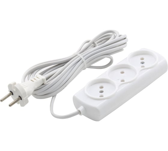 Изображение товара Сетевой удлинитель РемоКолор 3 розетки шввп 2x0,75мм², 6а, б/з, 5м, (шт.) 89-0-035