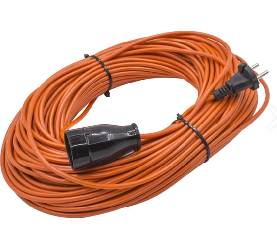 Изображение товара Удлинитель-шнур РемоКолор 1 розетка, пвс 2x1мм², 10а, 2,2квт, б/з, 50м, (шт.) 89-0-045