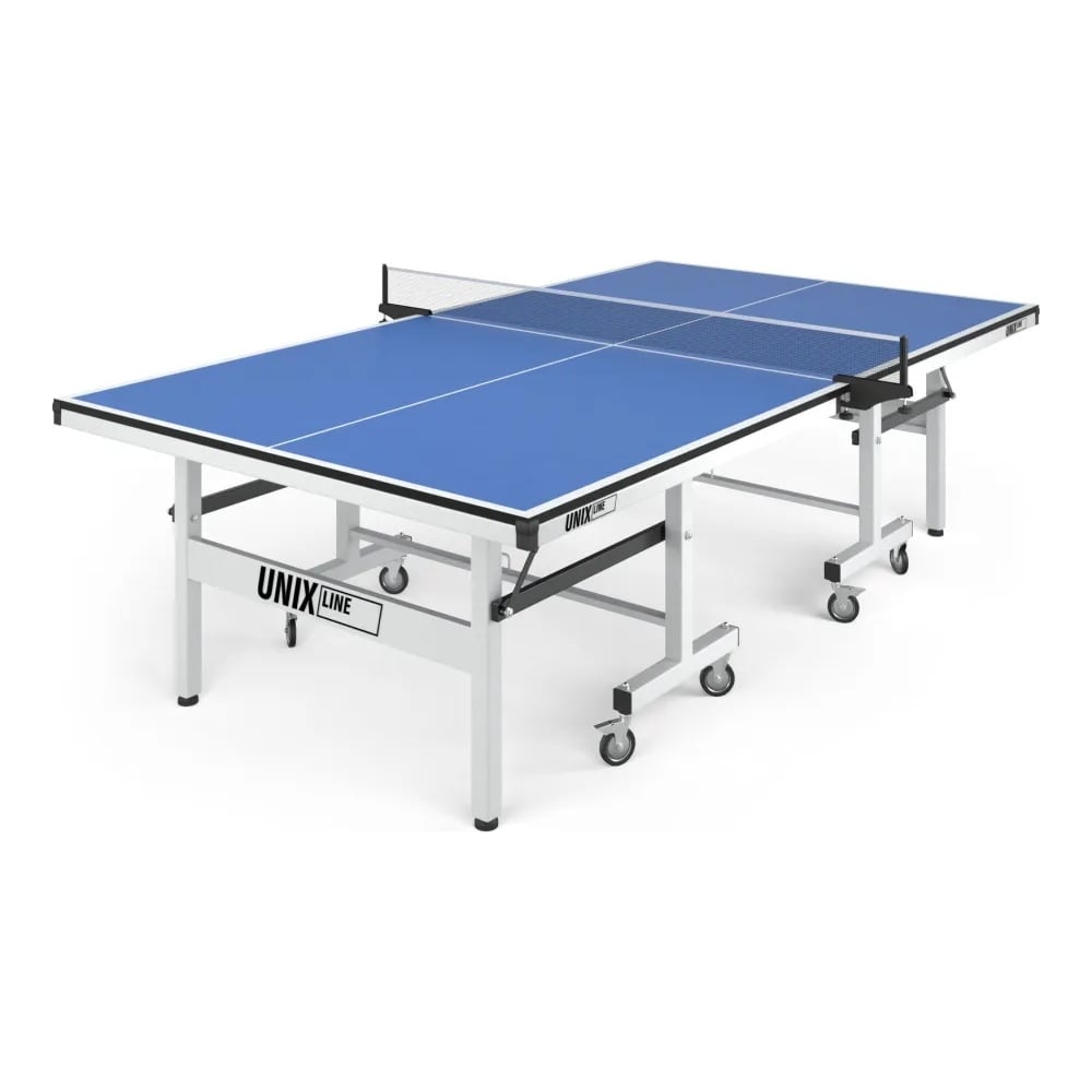 Изображение товара Профессиональный теннисный стол UNIXline 25 мм MDF складной синий