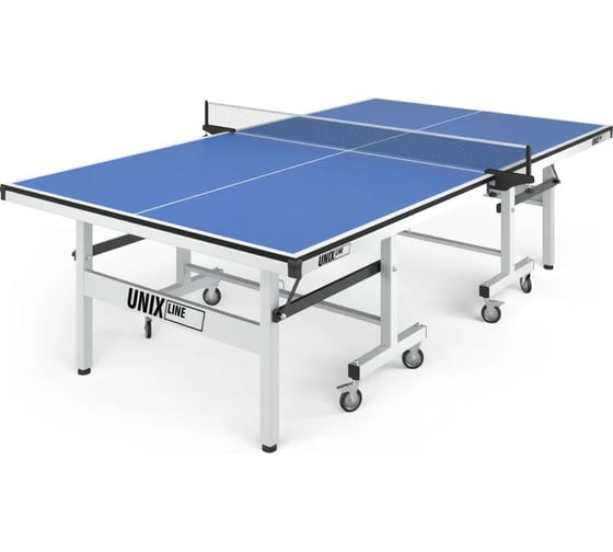 Изображение товара Профессиональный теннисный стол UNIXline 25 мм MDF, Blue TTS25INDBL