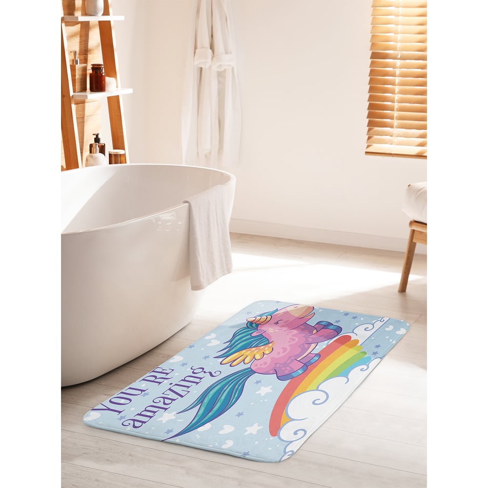 Изображение товара Коврик для ванной комнаты JOYARTY 60х100 см противоскользящий