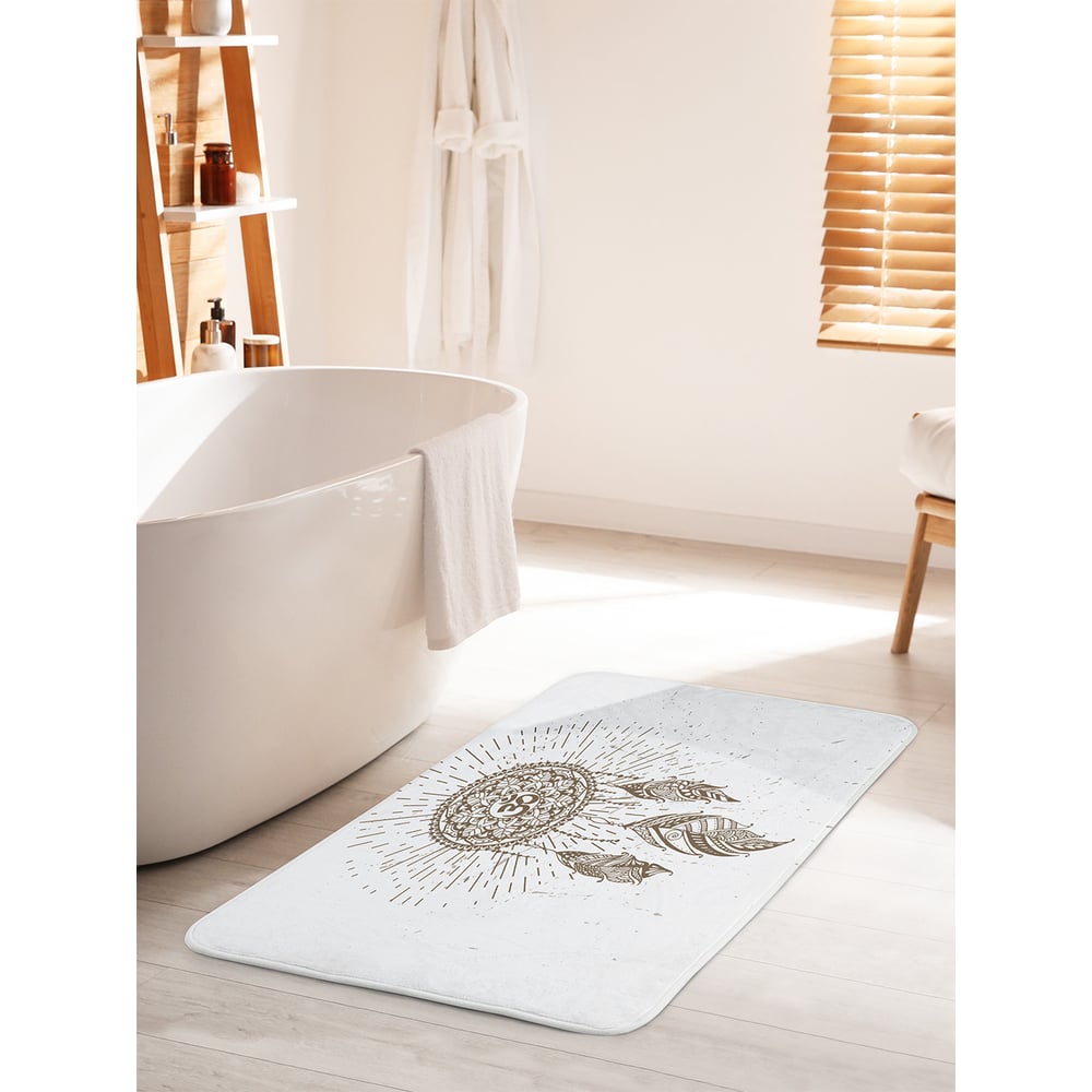 Изображение товара Коврик для ванной комнаты и туалета противоскользящий JOYARTY "Ловец снов" 60х100 см bath_63274_60x100