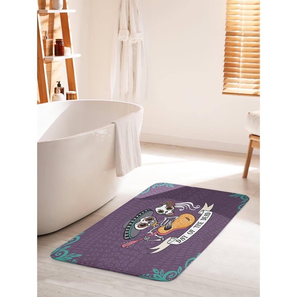 Изображение товара Коврик для ванной JOYARTY День Мертвых в Мексике 60х100 см
