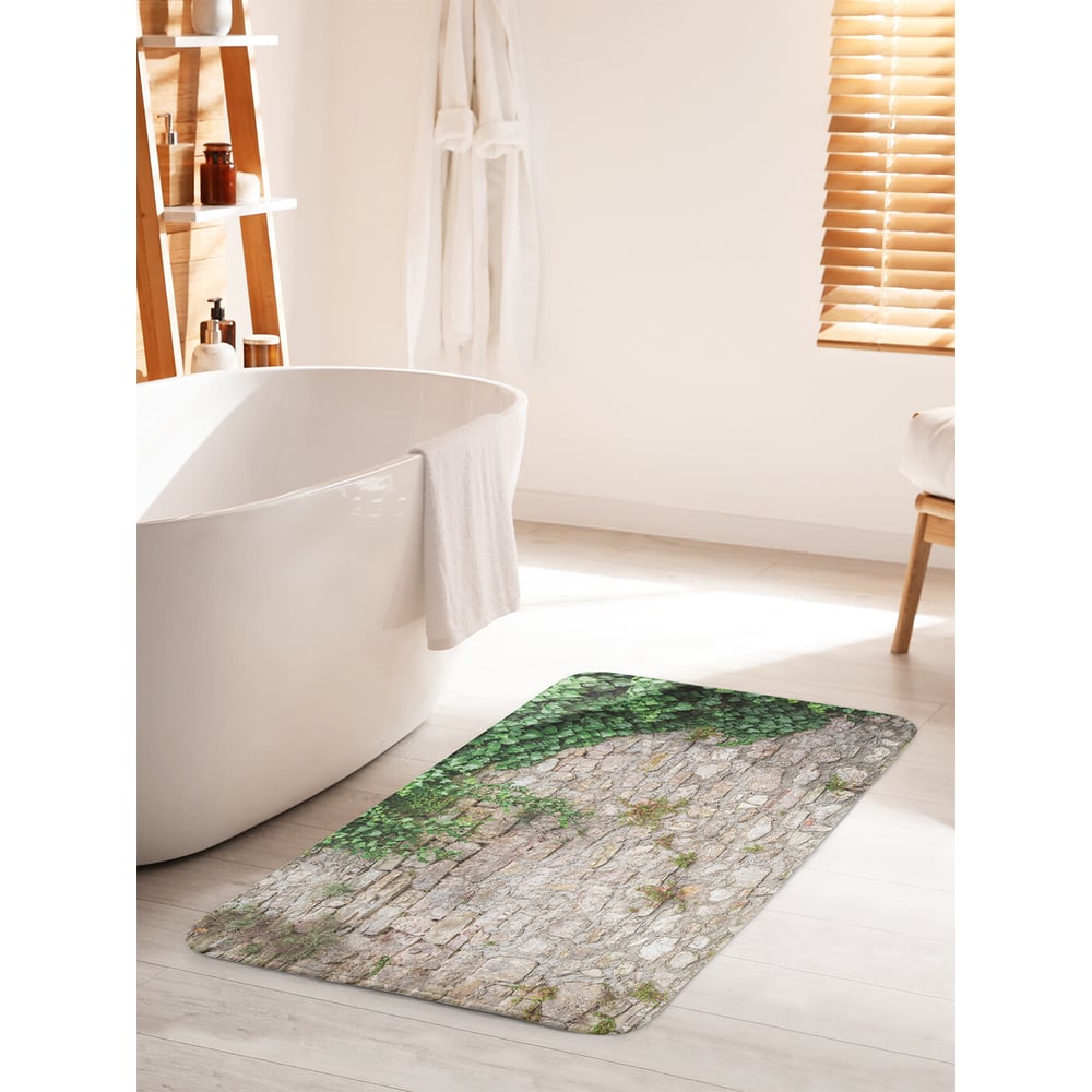 Изображение товара Коврик для ванной комнаты JOYARTY противоскользящий 60х100 см Дикий виноград