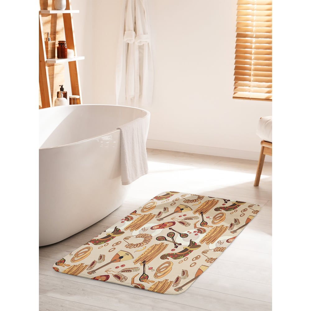 Изображение товара Коврик для ванной комнаты и туалета противоскользящий JOYARTY 60х100 см