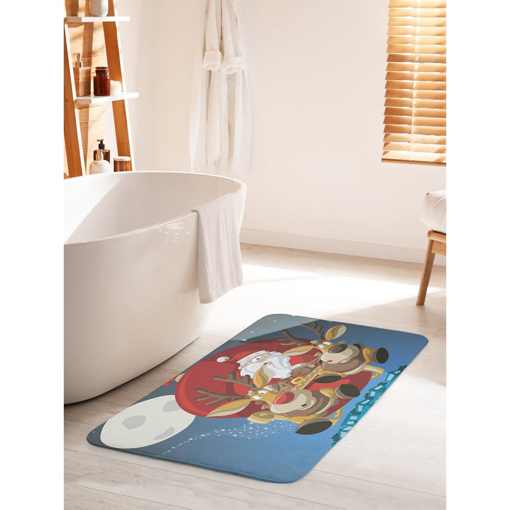 Изображение товара Коврик для ванной комнаты и туалета противоскользящий JOYARTY 60х100 см