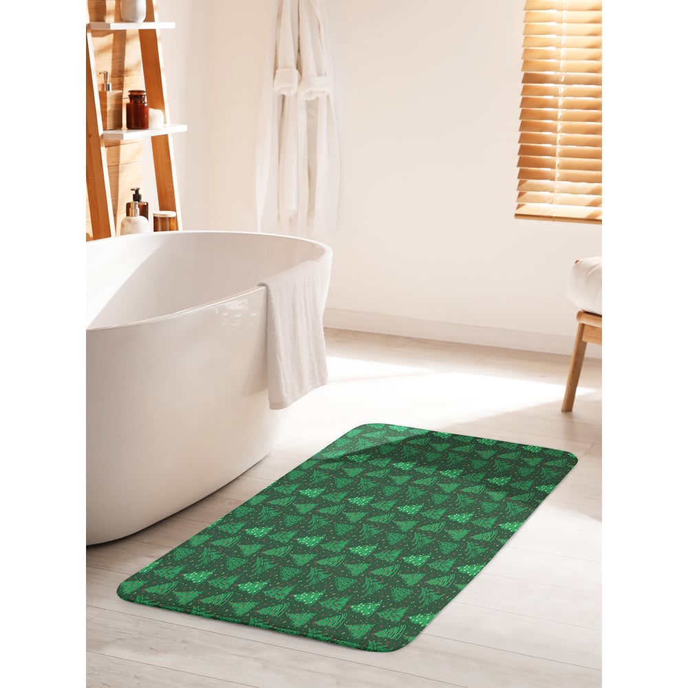 Изображение товара Коврик для ванной комнаты и туалета JOYARTY Танец елок 60x100 см противоскользящий