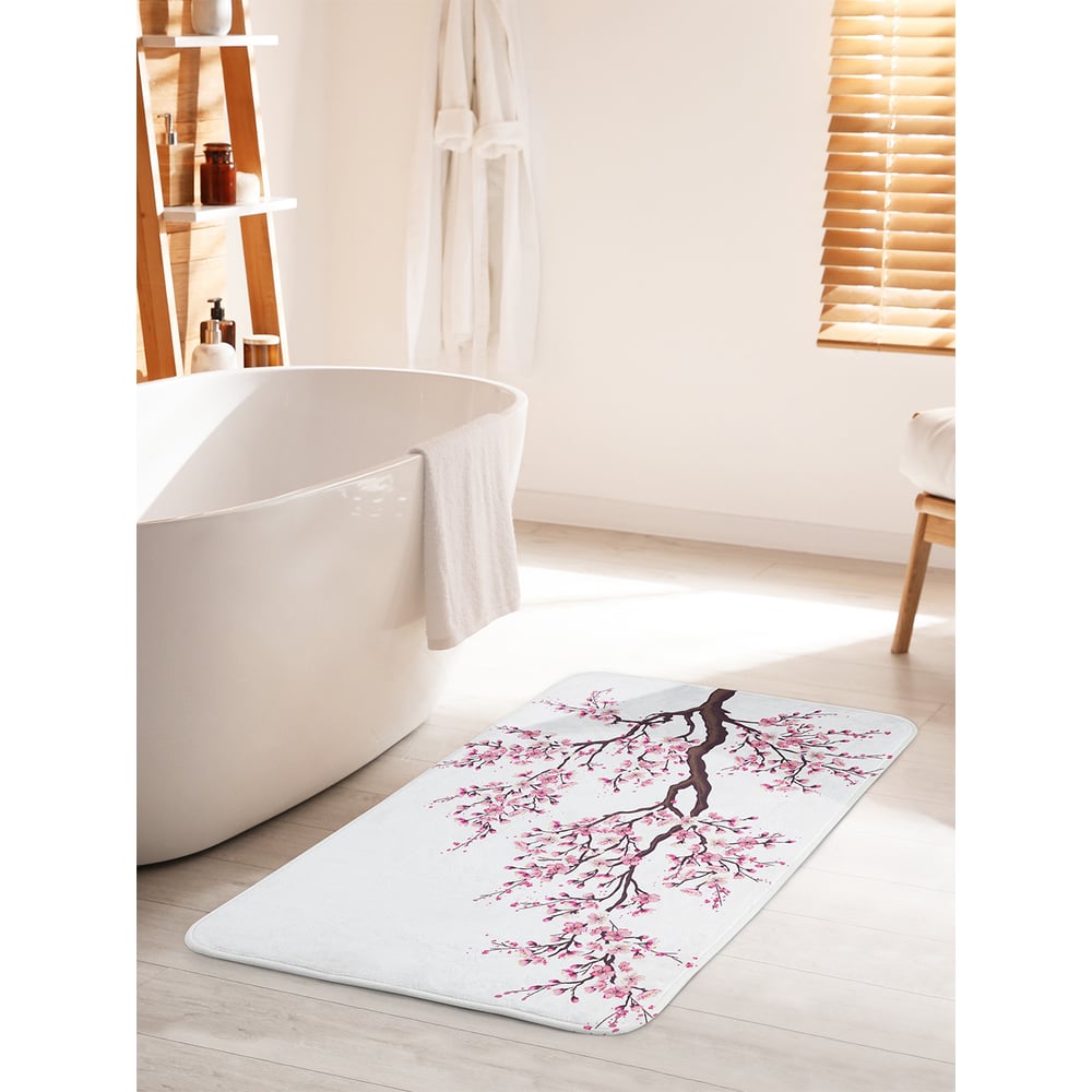 Изображение товара Противоскользящий коврик для ванной JOYARTY Яблоня в цвету 60x100 см