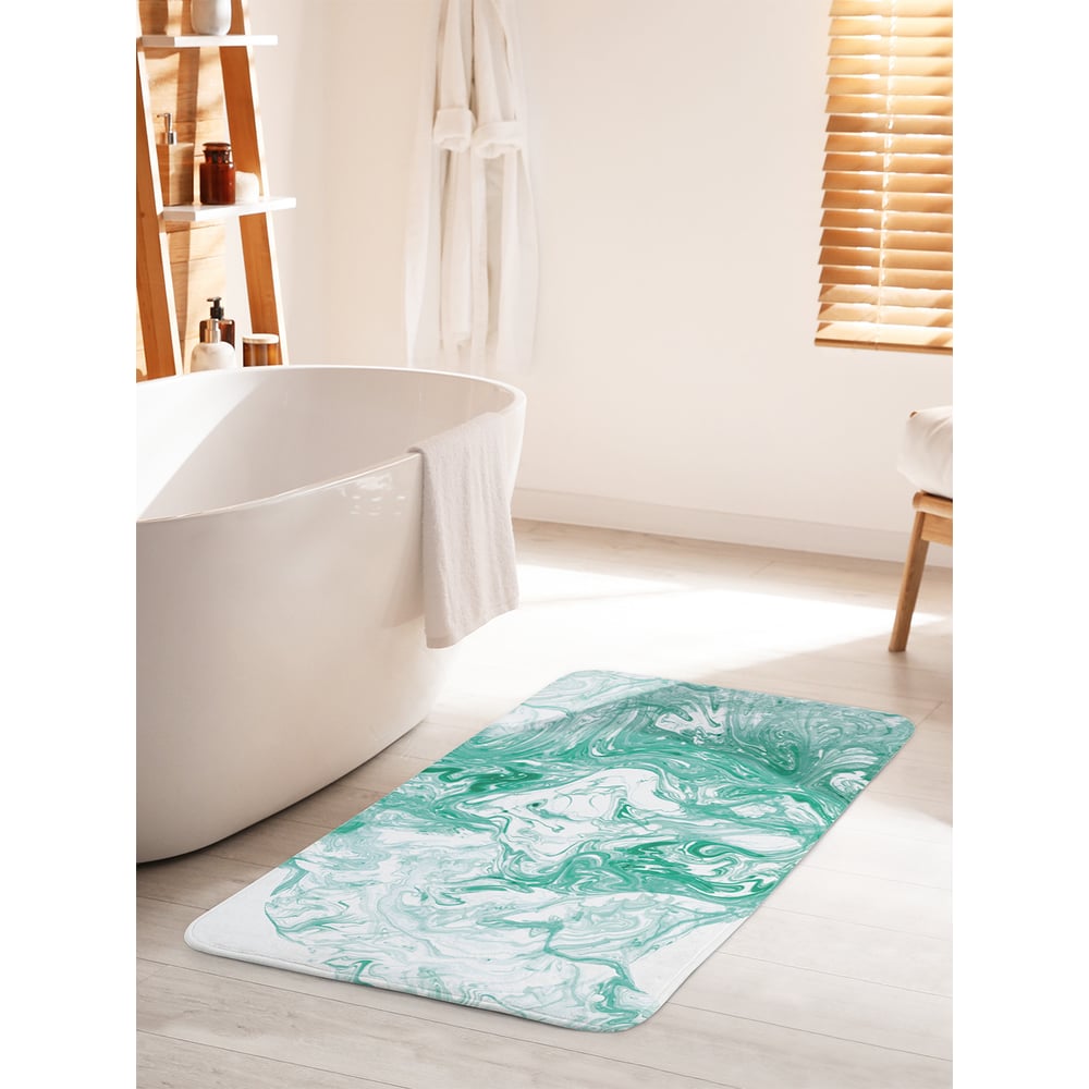 Изображение товара Коврик для ванной комнаты противоскользящий JOYARTY 60х100 см с дизайном скалки камня