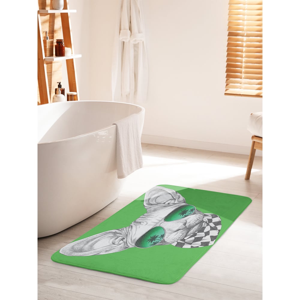 Изображение товара Коврик для ванной комнаты и туалета JOYARTY Смешной сфинкс 60х100 см противоскользящий
