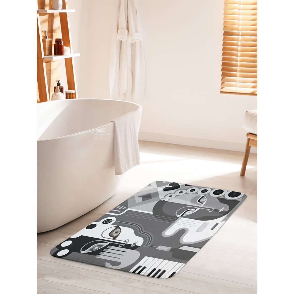 Изображение товара Коврик для ванной комнаты JOYARTY Музыкальная маска 60х100 см