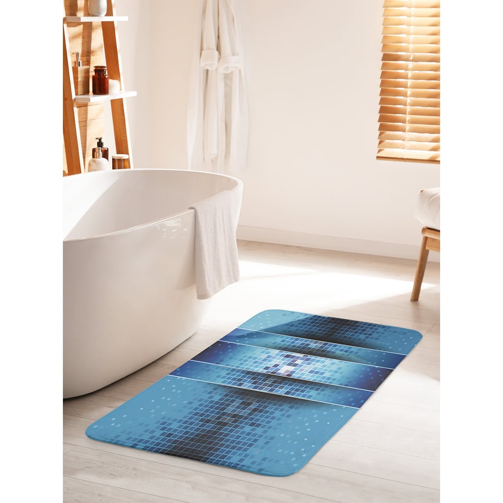 Изображение товара Коврик для ванной комнаты и туалета противоскользящий JOYARTY "Отражение зеркал" 60х100 см bath_29854_60x100