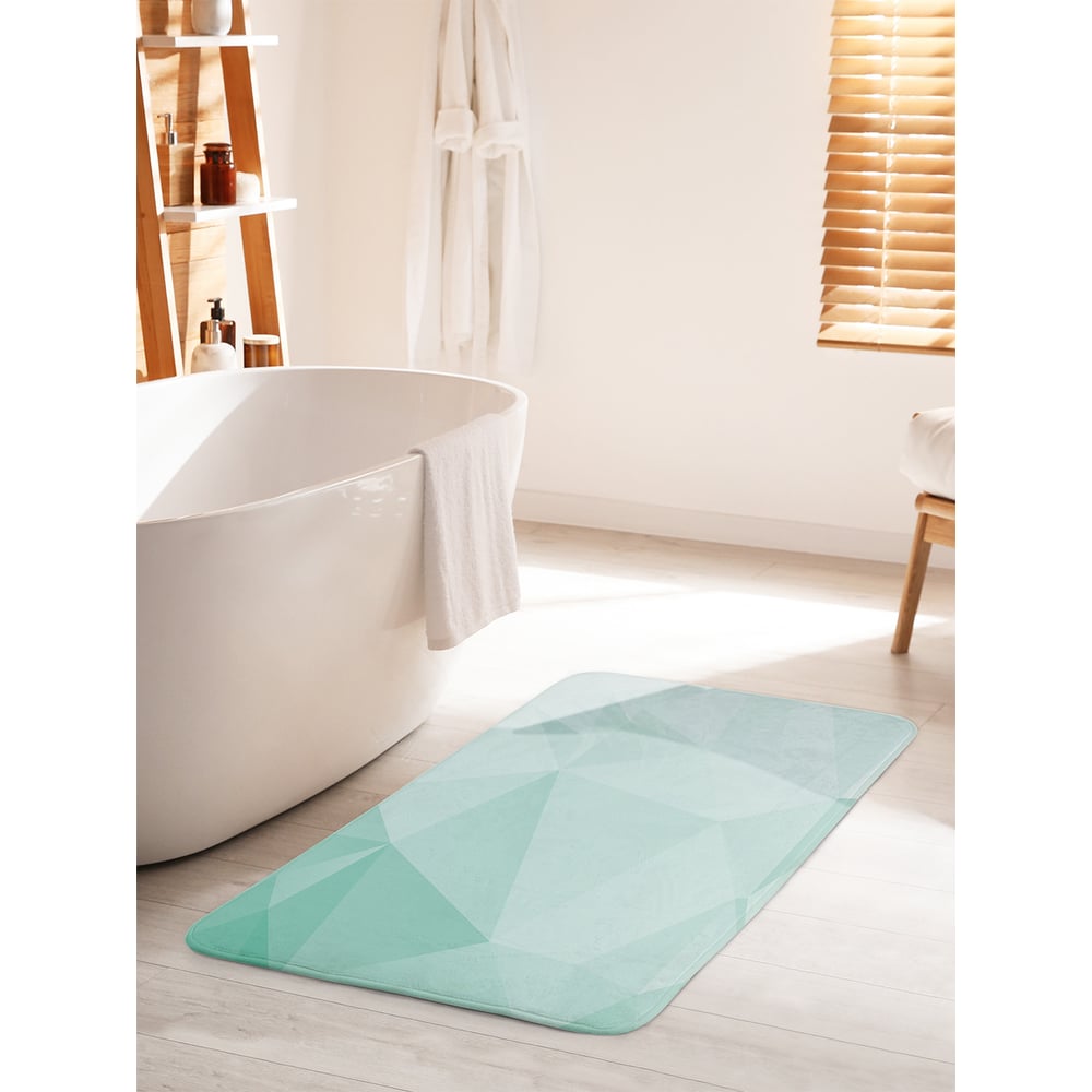 Изображение товара Коврик для ванной комнаты JOYARTY Легкая призма 60х100 см противоскользящий