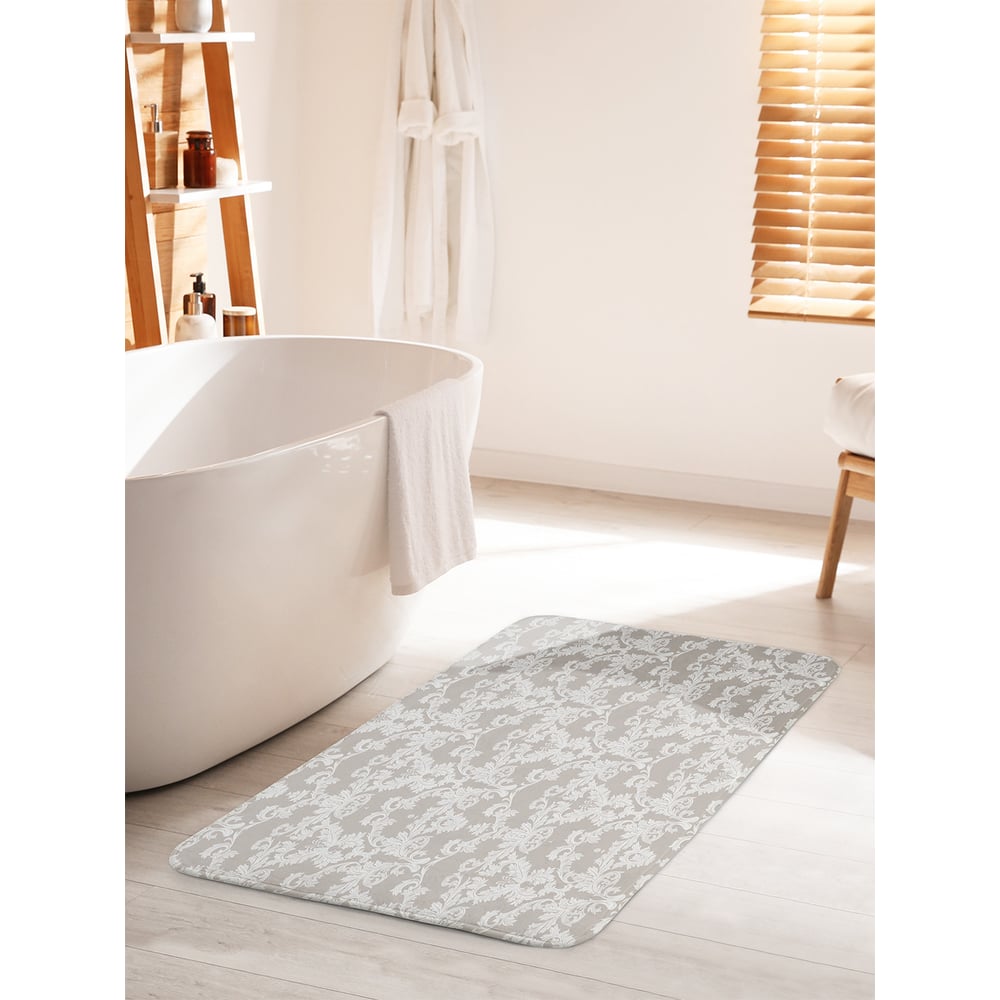 Изображение товара Коврик для ванной комнаты и туалета противоскользящий JOYARTY 60х100 см классика Дамаска