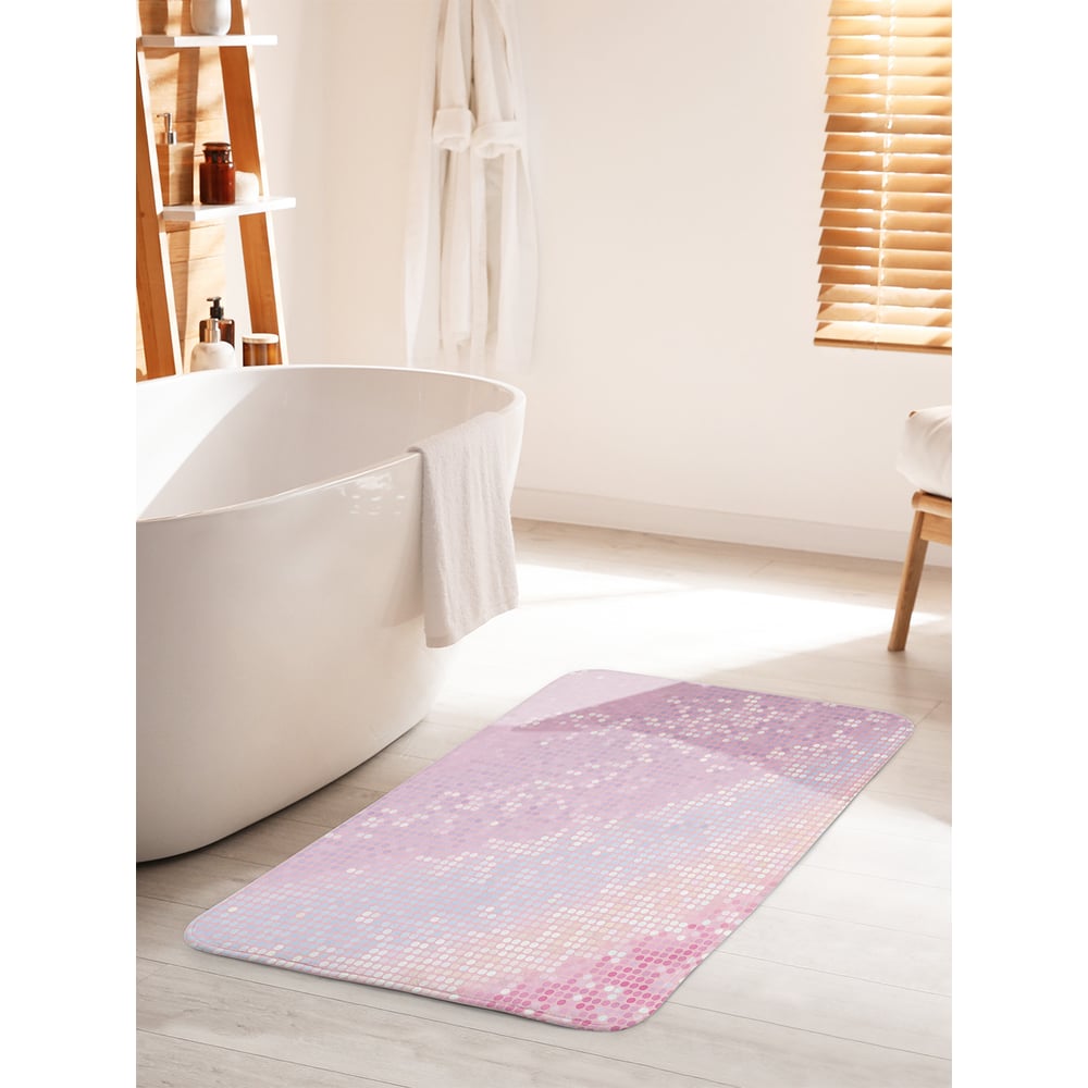 Изображение товара Коврик для ванной комнаты и туалета противоскользящий JOYARTY "Веточки жасмина" 60х100 см bath_31033_60x100