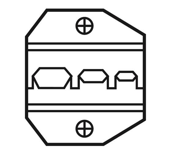 Изображение товара Матрица сменная для обжима кольцевых и вилочных изолированных наконечников ProsKit 1PK-3003D1 00181436