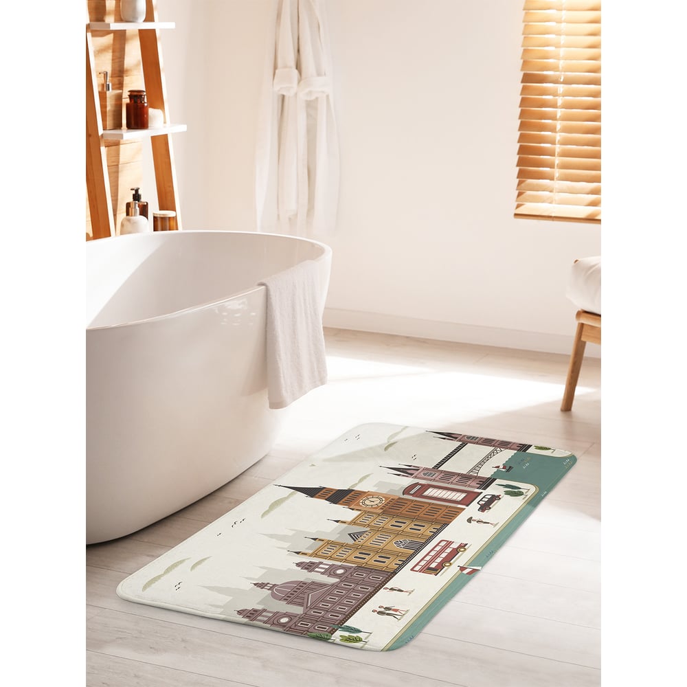 Изображение товара Коврик для ванной комнаты противоскользящий JOYARTY 60х100 см антискользящее покрытие