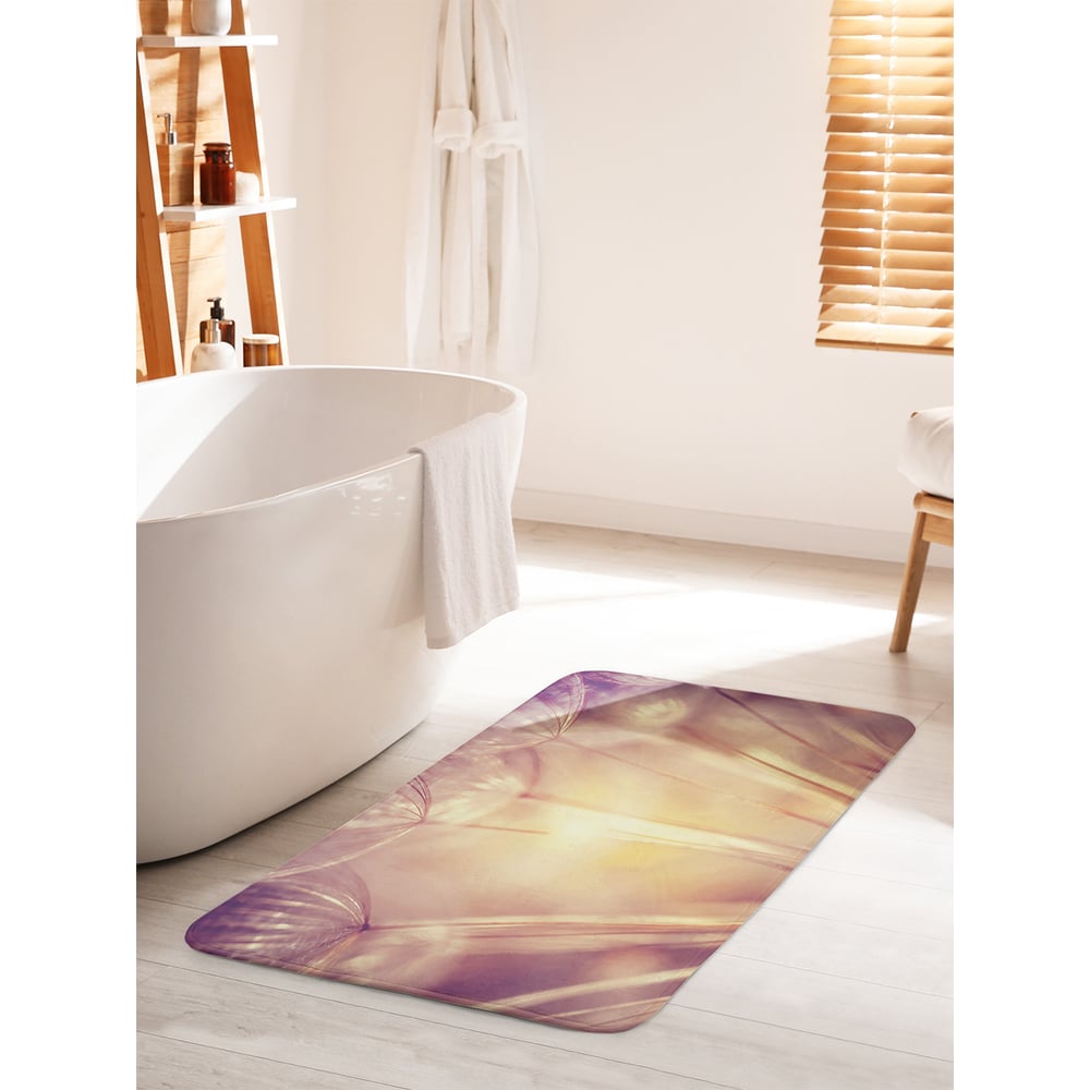 Изображение товара Коврик для ванной комнаты противоскользящий JOYARTY 60х100 см цветочные зонтики