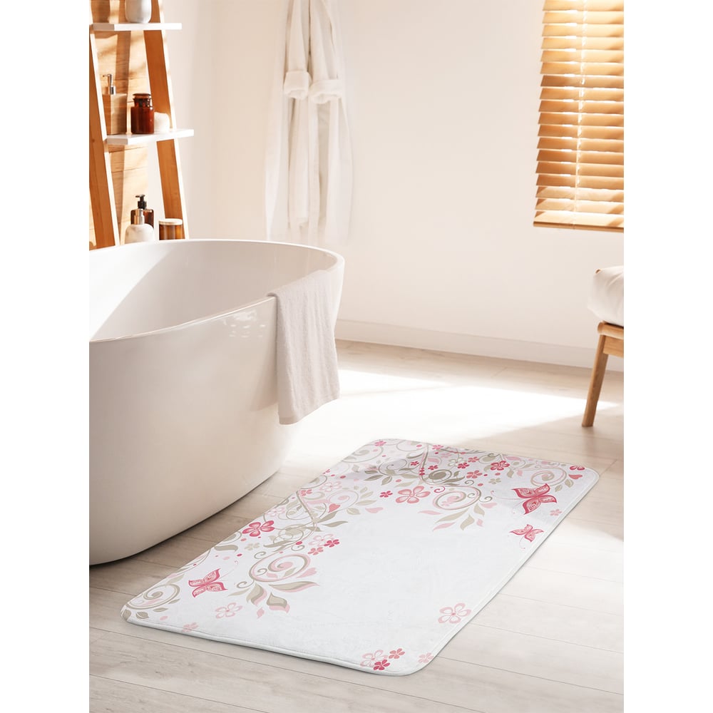 Изображение товара Коврик для ванной комнаты JOYARTY Нежность порхания 60x100 см противоскользящий