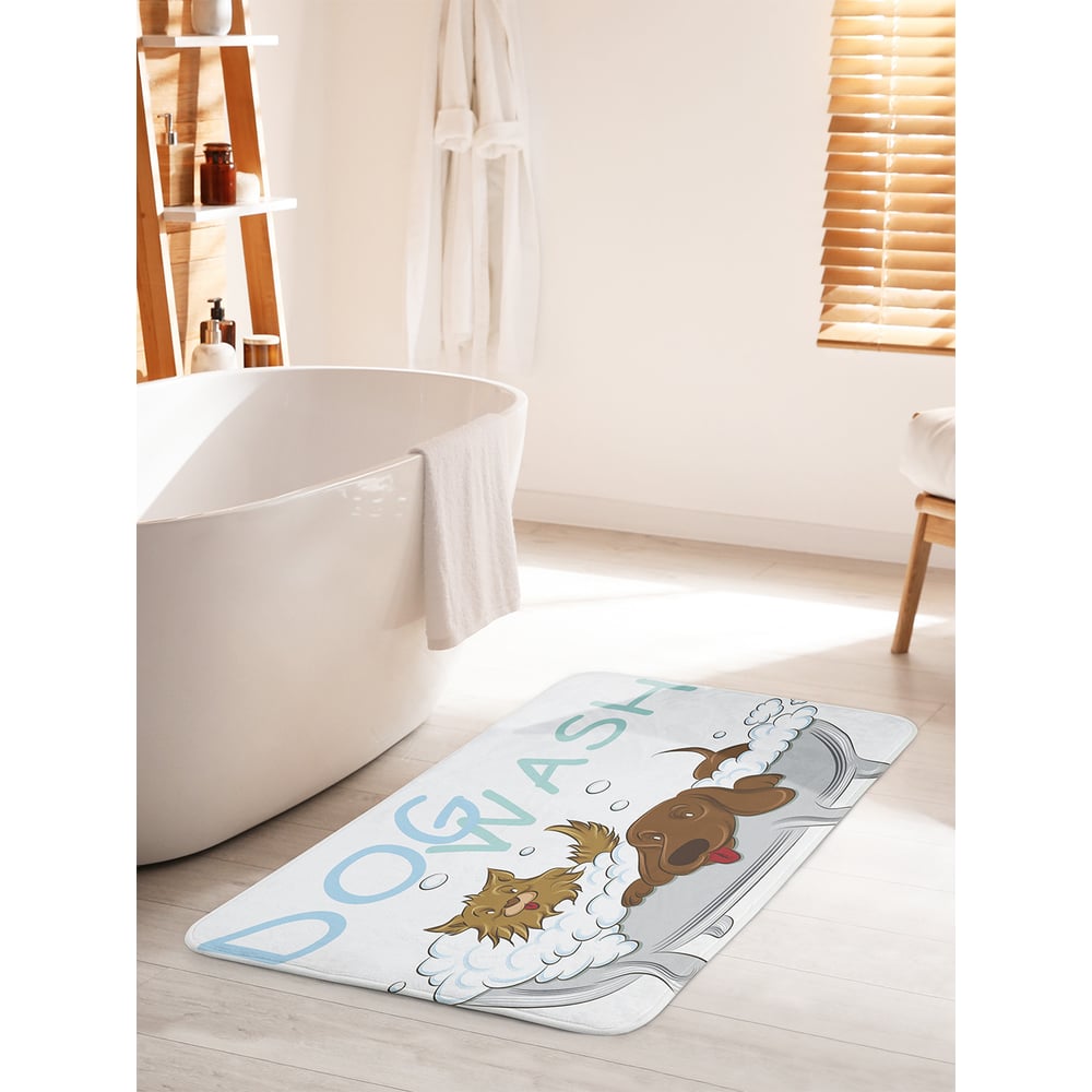 Изображение товара Коврик для ванной и туалета JOYARTY 60x100 см с противоскользящим покрытием