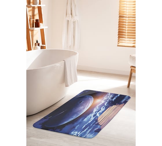 Изображение товара Коврик для ванной комнаты и туалета противоскользящий JOYARTY "Большая луна у реки" 60х100 см bath_10038_60x100