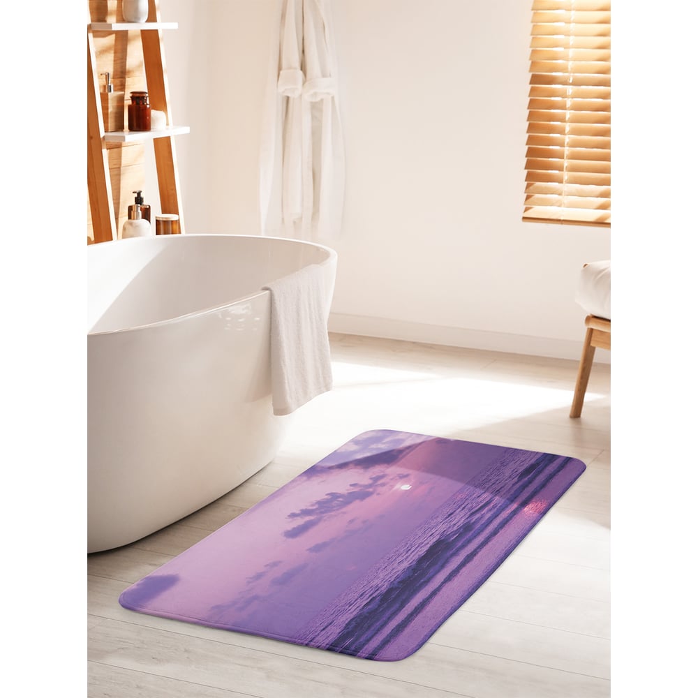 Изображение товара Коврик для ванной комнаты противоскользящий JOYARTY Морской вечер 60х100 см