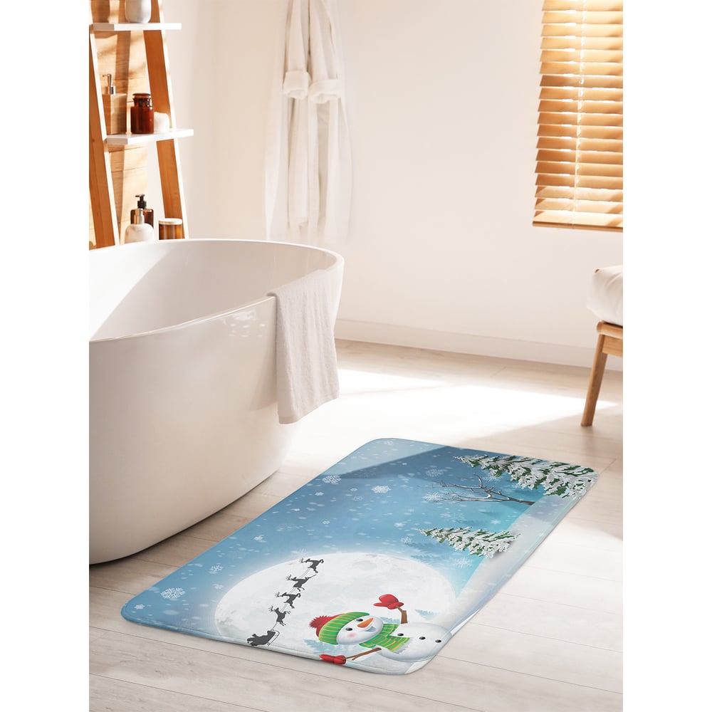 Изображение товара Коврик для ванной и туалета JOYARTY Новогоднее настроение 60х100 см