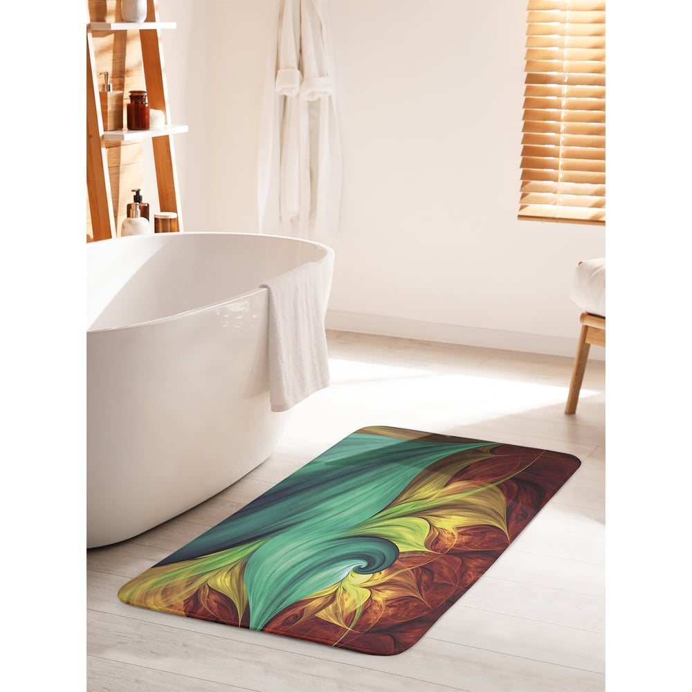 Изображение товара Коврик для ванной комнаты противоскользящий JOYARTY 60х100 см яркий дизайн