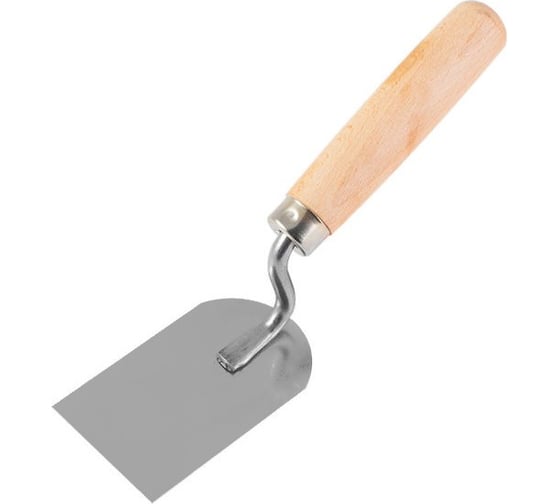 Изображение товара Штукатурный мастерок из нержавеющей стали с рукояткой из бука, 60x100 мм РемоКолор Лопатка 28-0-606