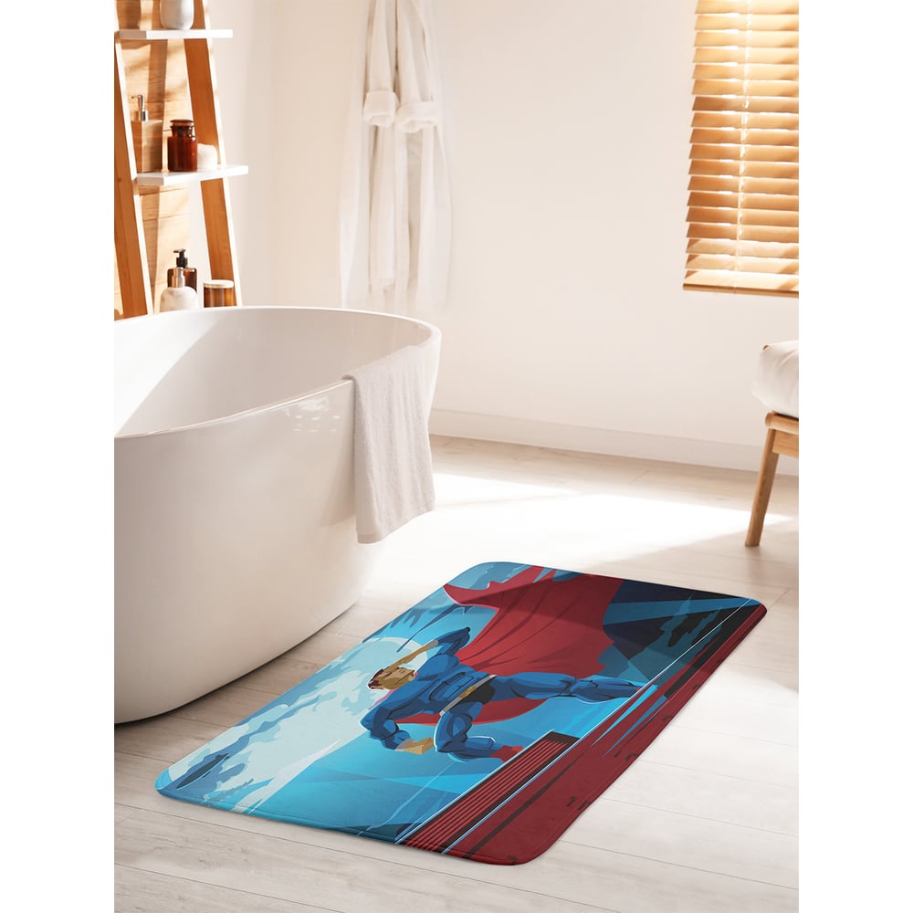 Изображение товара Коврик для ванной комнаты противоскользящий JOYARTY 60х100 см Супермен